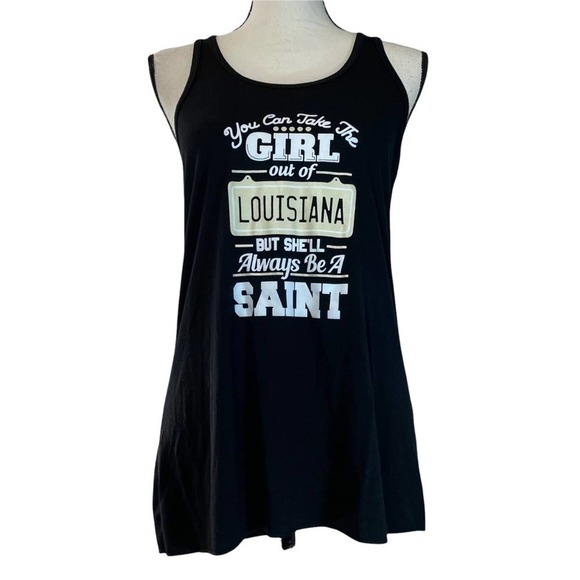 Louisiana Saint Racerback Tank Top - Picture 1 of 5
